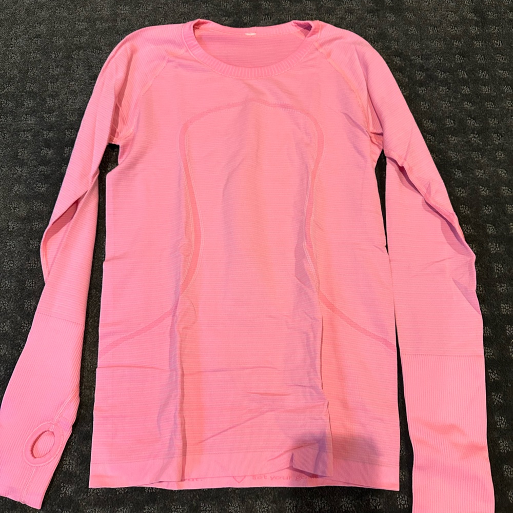 Lululemon Swiftly Tech LS Crew Stripe